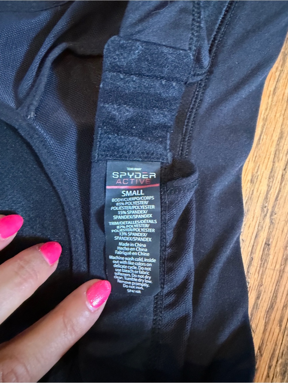 Spyder Black Racerback Sports Bra Euc size small - Picture 3 of 3
